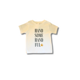 Ombre Yellow and white Handsome Handful Kids T-Shirt