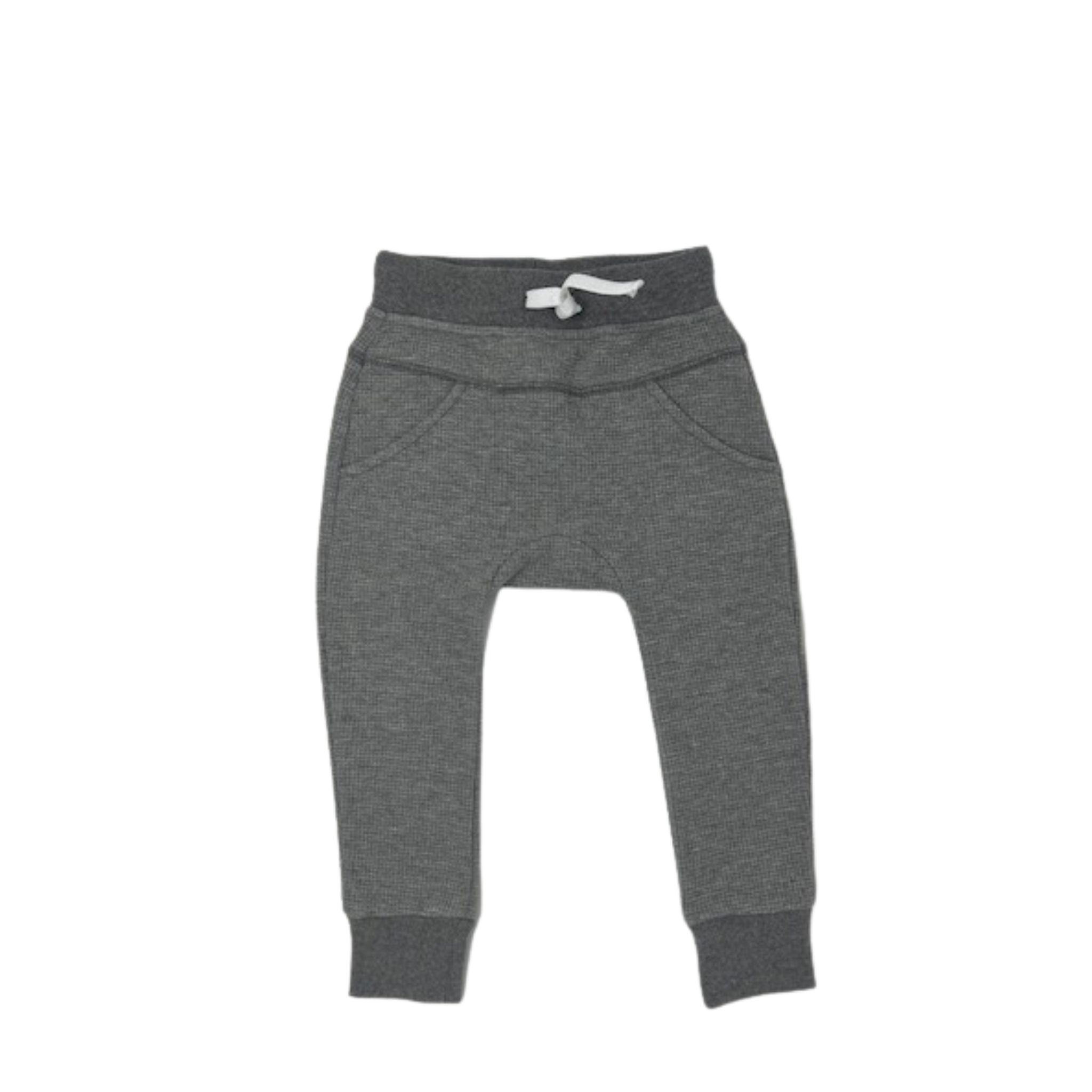 Cozy Crew Waffle Pants in Grey