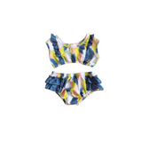 Tie Dyed kids ruffle bikini